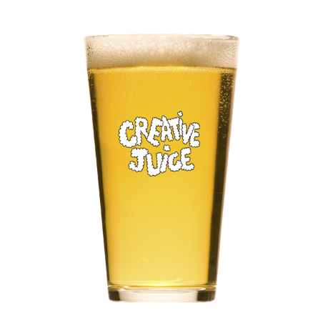 Creative Juice Pint Glass