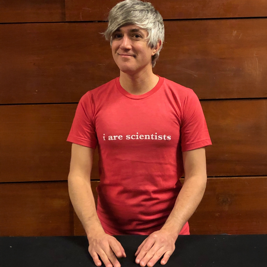 I Are Scientists - T Shirt (red/blue)