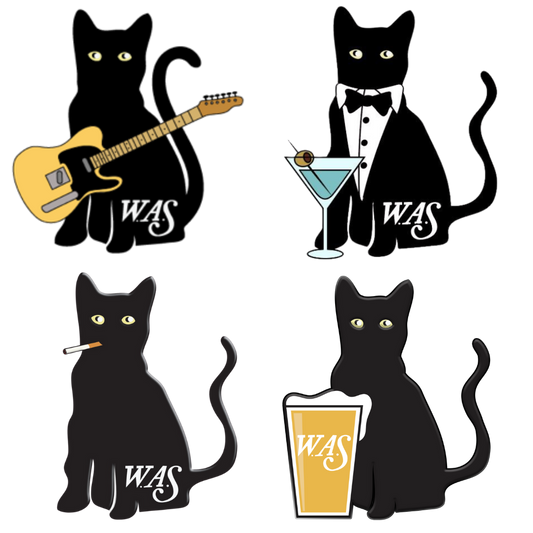 Cat Herd (set of 4 cat pins)