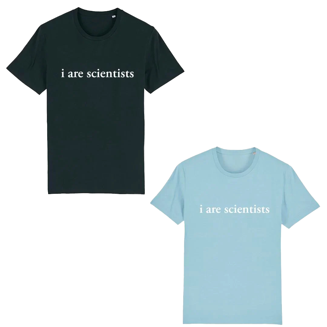 I Are Scientists - T Shirt (red/blue)